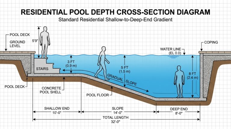 Pool Rope Depth Average Size of a Backyard Pool: Complete Guide (With Real Numbers)