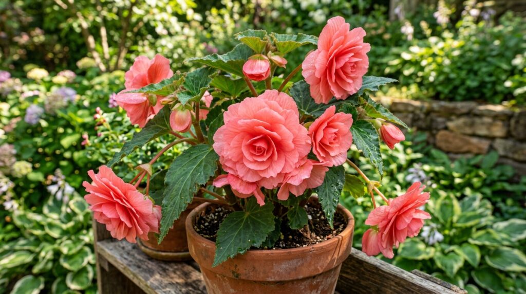 Begonia flowers