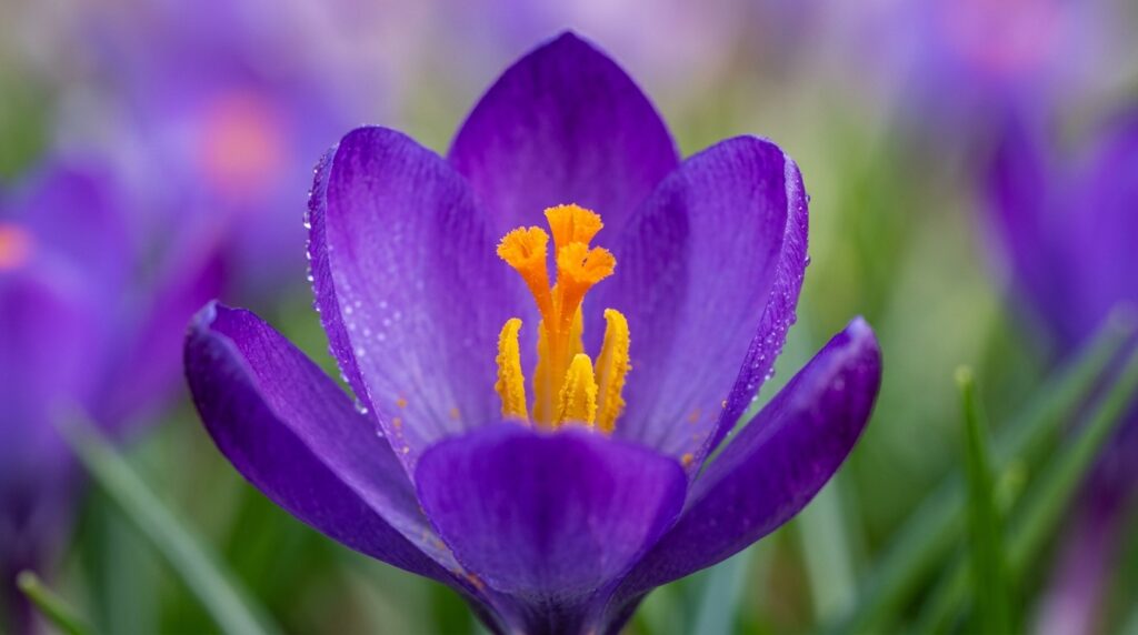 Crocus flowers
