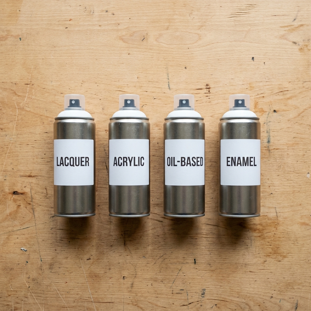 how fast does spray paint dry, comparison of lacquer acrylic oil based and enamel spray paint cans