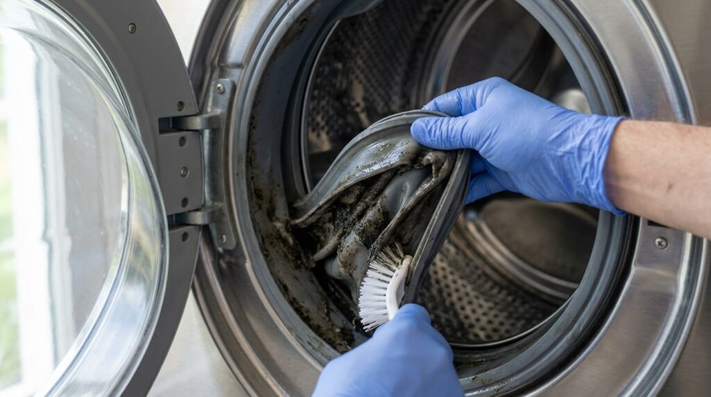 how to get rid of smelly towels in washing machine gasket cleaning