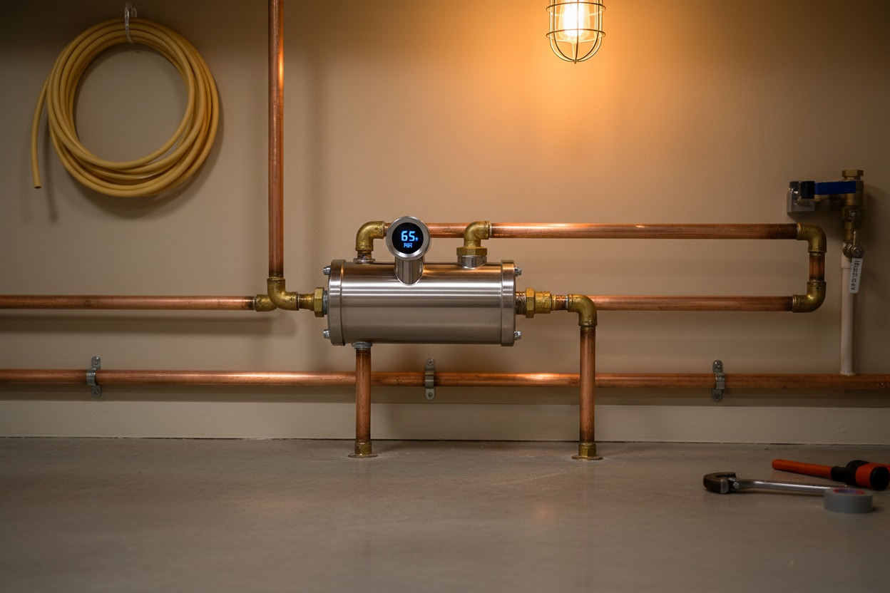 How to increase water pressure in house with pump — booster pump installed on main line
