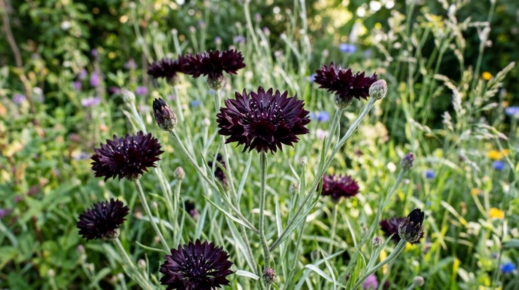 Black Ball Cornflower
