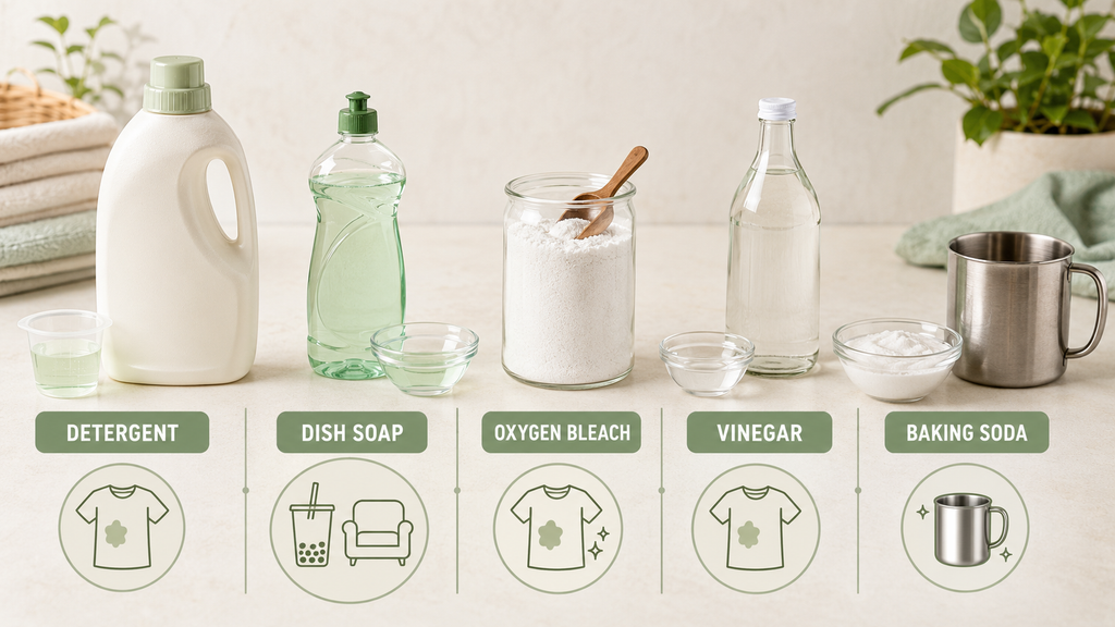Home remedies and cleaners for different tea-stained surfacesA