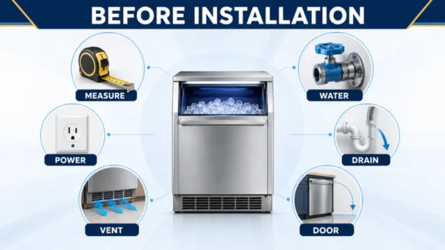 Undercounter ice maker installation checklist