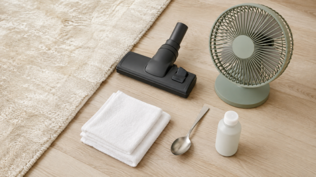 Safe tools for routine viscose rug cleaning