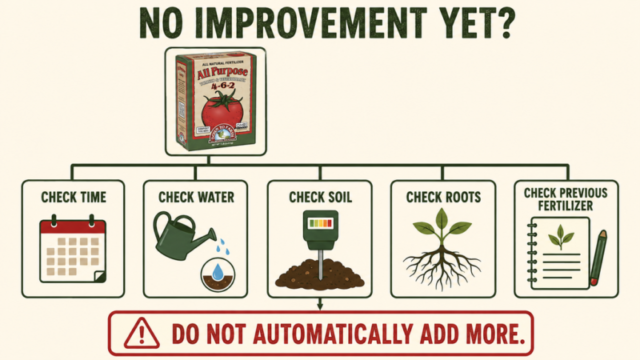 Troubleshooting plants after applying 4-6-2 fertilizer