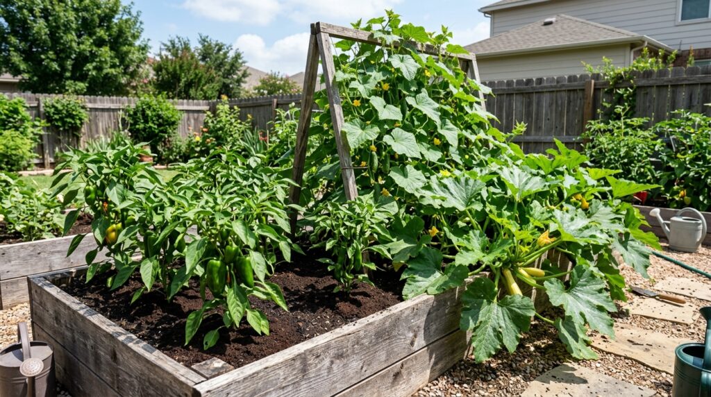 are coffee grounds good for vegetable plants peppers cucumbers squash garden