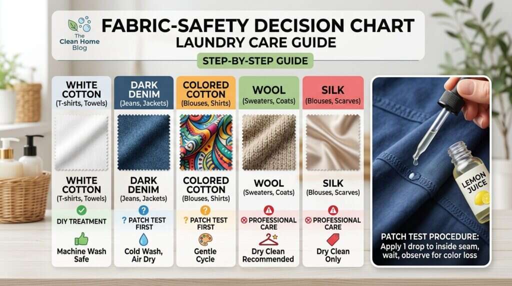 How to remove rust stains from colored clothes safely