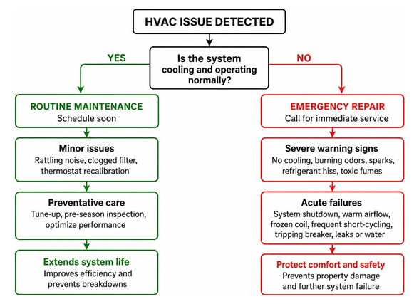 Differentiating Routine Maintenance From Acute Equipment Failure