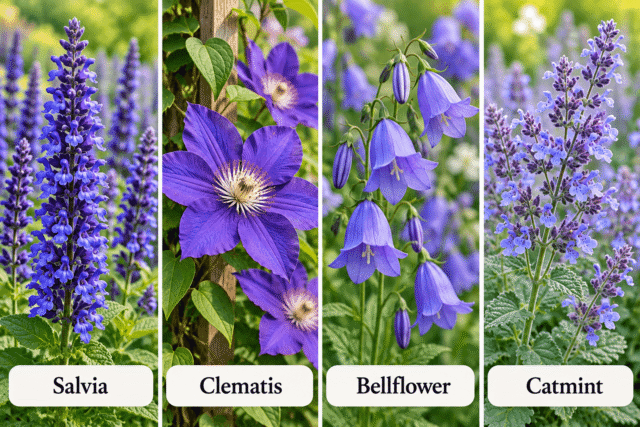 Blue and Purple Flowers
