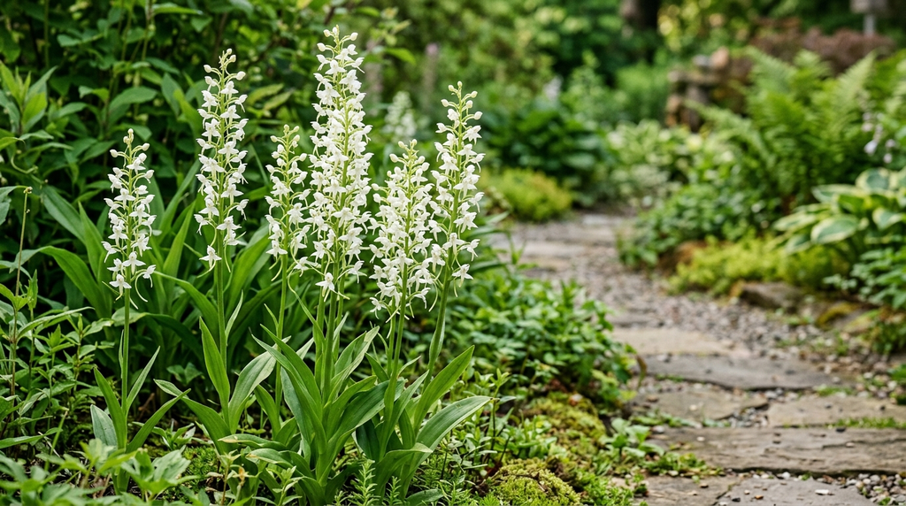 White bog orchid
