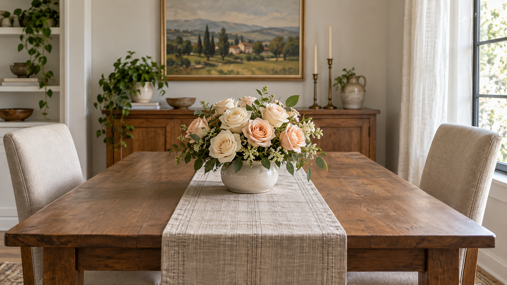 Bring a rose bouquet into your home