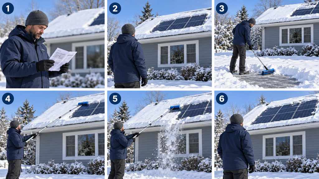 What Is the Best Way to Remove Snow From Solar Panels?