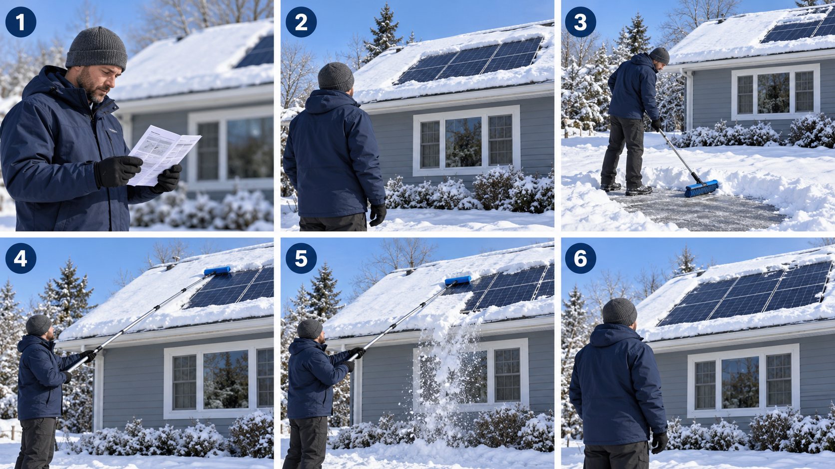 What Is the Best Way to Remove Snow From Solar Panels?