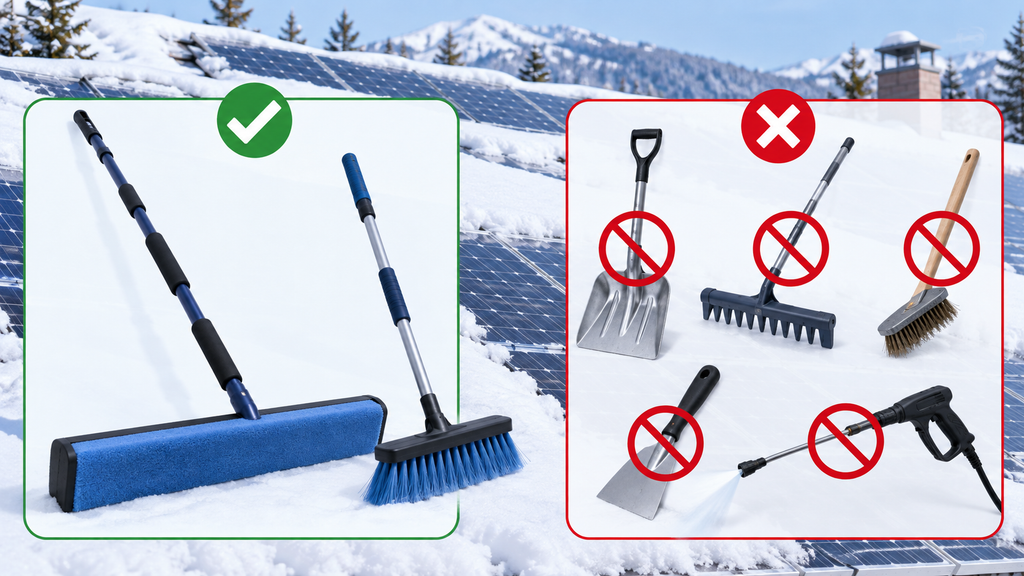 Can You Use a Solar Panel Snow Brush?